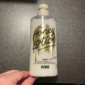Pink. Honey lotion